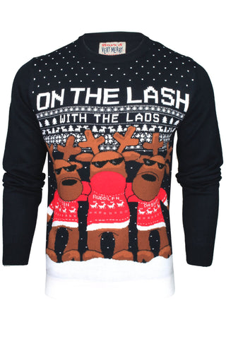 Xact Men's Christmas Jumper, Novelty Funny Naughty Theme-Main Image