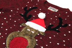 Xact Men's '3D Novelty' Christmas Jumper, Crew Neck-4