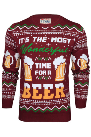 Xact Men's Christmas Jumper, Novelty Funny Naughty Theme-Main Image