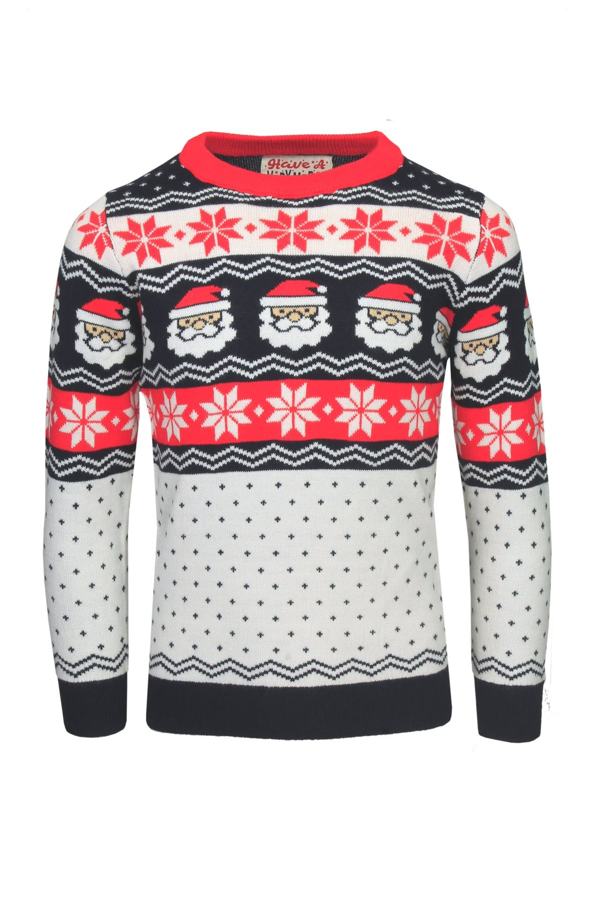 Xact Boys Novelty Festive Christmas Jumper, Crew Neck-Main Image