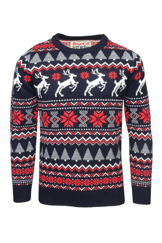 Xact Boys Novelty Festive Christmas Jumper, Crew Neck-Main Image