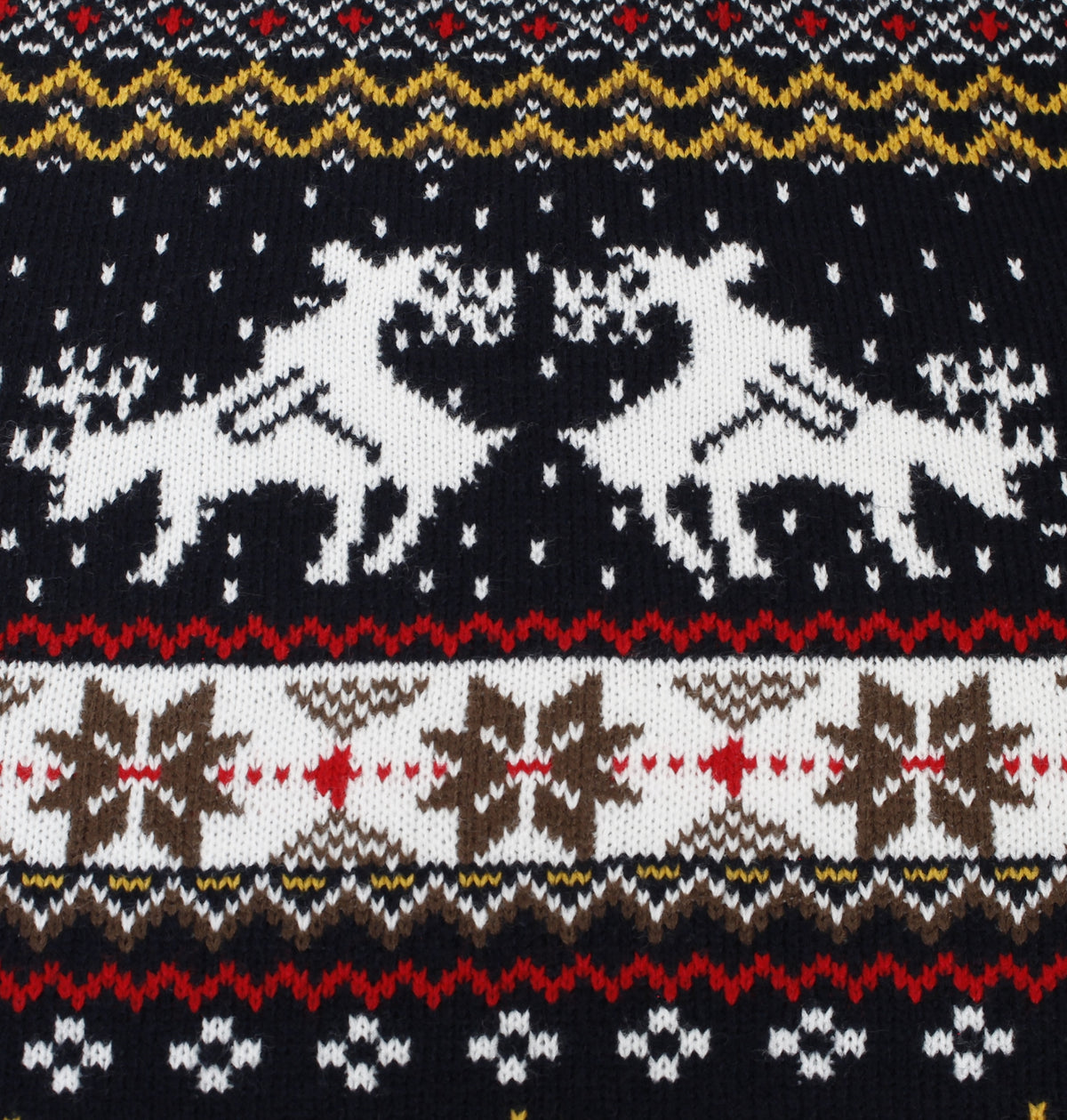 Xact Men's Fair Isle Christmas Jumper � Randy Reindeer Knit Sweater, Funny Xmas Pub Style, Festive Ugly Sweater for Holiday Parties-4