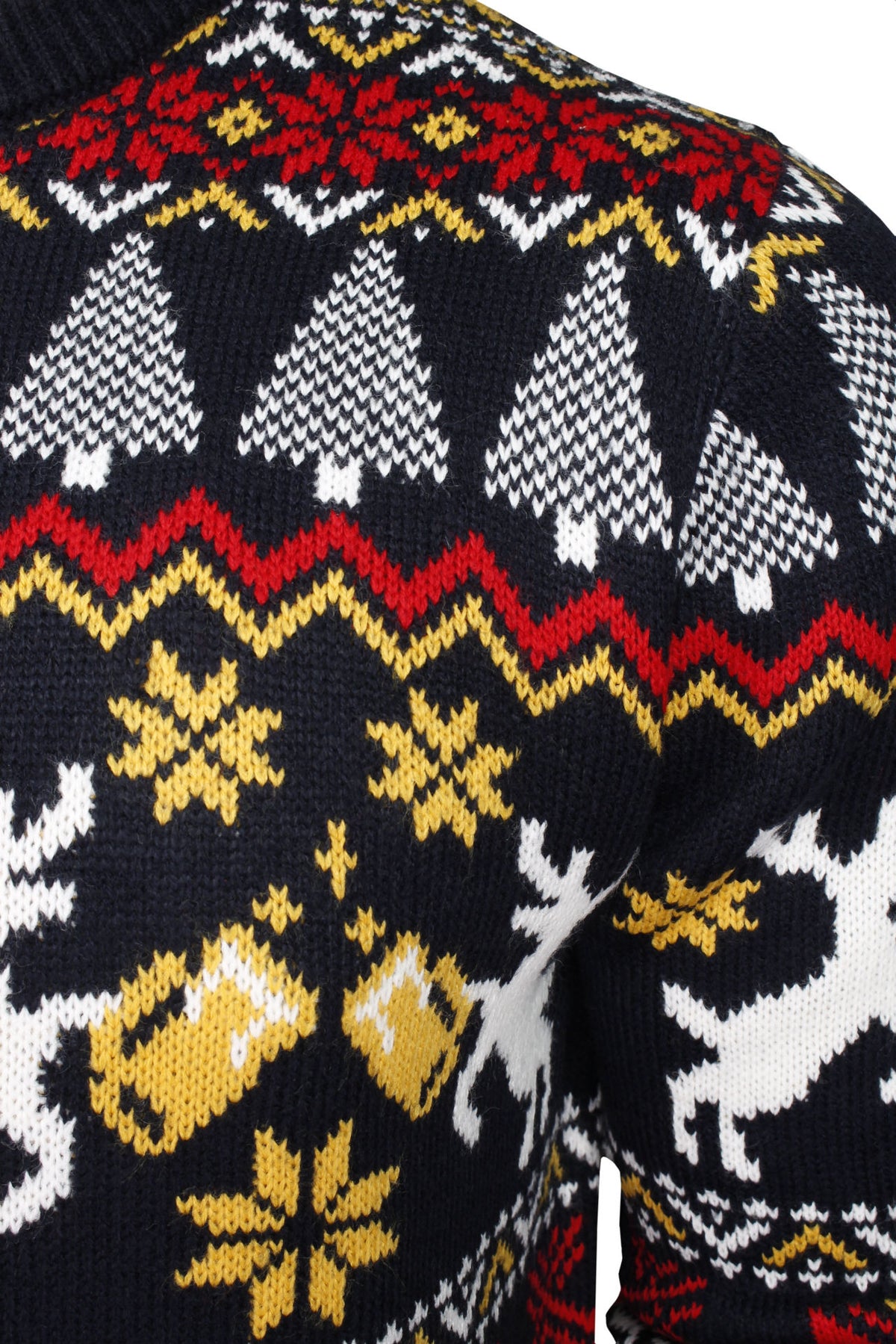 Xact Men's Fair Isle Christmas Jumper � Cheers Reindeer Knit Sweater, Funny Xmas Pub Style, Festive Ugly Sweater for Holiday Parties-2
