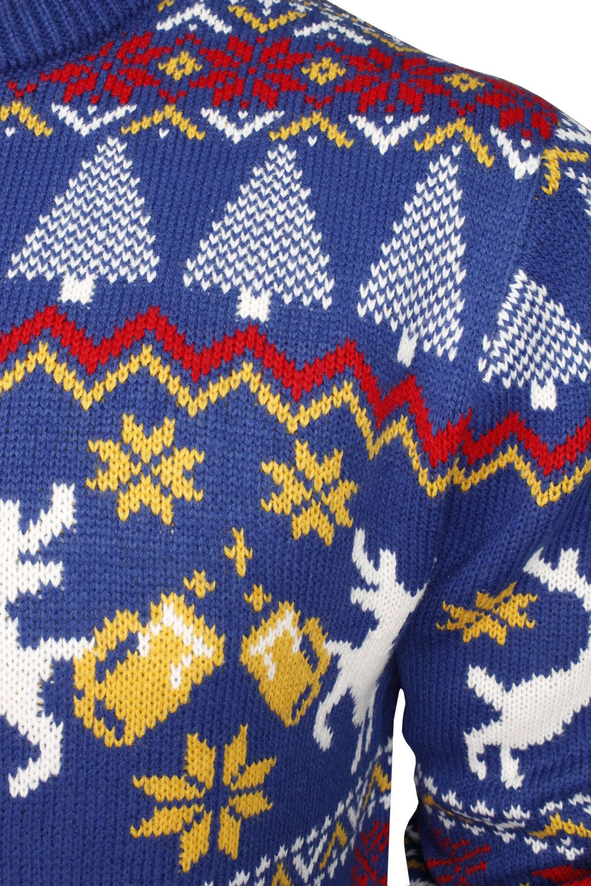 Xact Men's Fair Isle Christmas Jumper � Cheers Reindeer Knit Sweater, Funny Xmas Pub Style, Festive Ugly Sweater for Holiday Parties-2