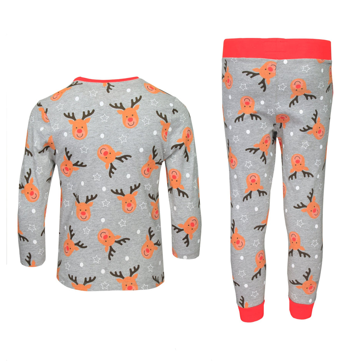 Xact Boys/ Kids Christmas Reindeer Print Pyjamas/ PJs Set-2