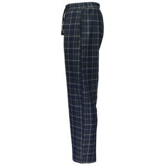 Xact Mens Soft Flannel Check Long Pyjama Bottoms/ Lounge Pants, Side Pockets, Regular Fit-2