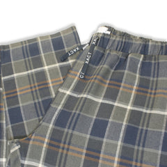 Xact Mens Soft Flannel Check Long Pyjama Bottoms/ Lounge Pants, Side Pockets, Regular Fit-4