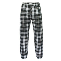 Xact Mens Soft Flannel Check Long Pyjama Bottoms/ Lounge Pants, Side Pockets, Regular Fit-Main Image