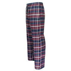 Xact Mens Soft Flannel Check Long Pyjama Bottoms/ Lounge Pants, Side Pockets, Regular Fit-3