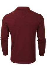 Xact Men's Long-Sleeved Polo T-Shirt, 100% Cotton Pique, Slim Fit-3