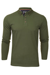 Xact Men's Long-Sleeved Polo T-Shirt, 100% Cotton Pique, Slim Fit-Main Image