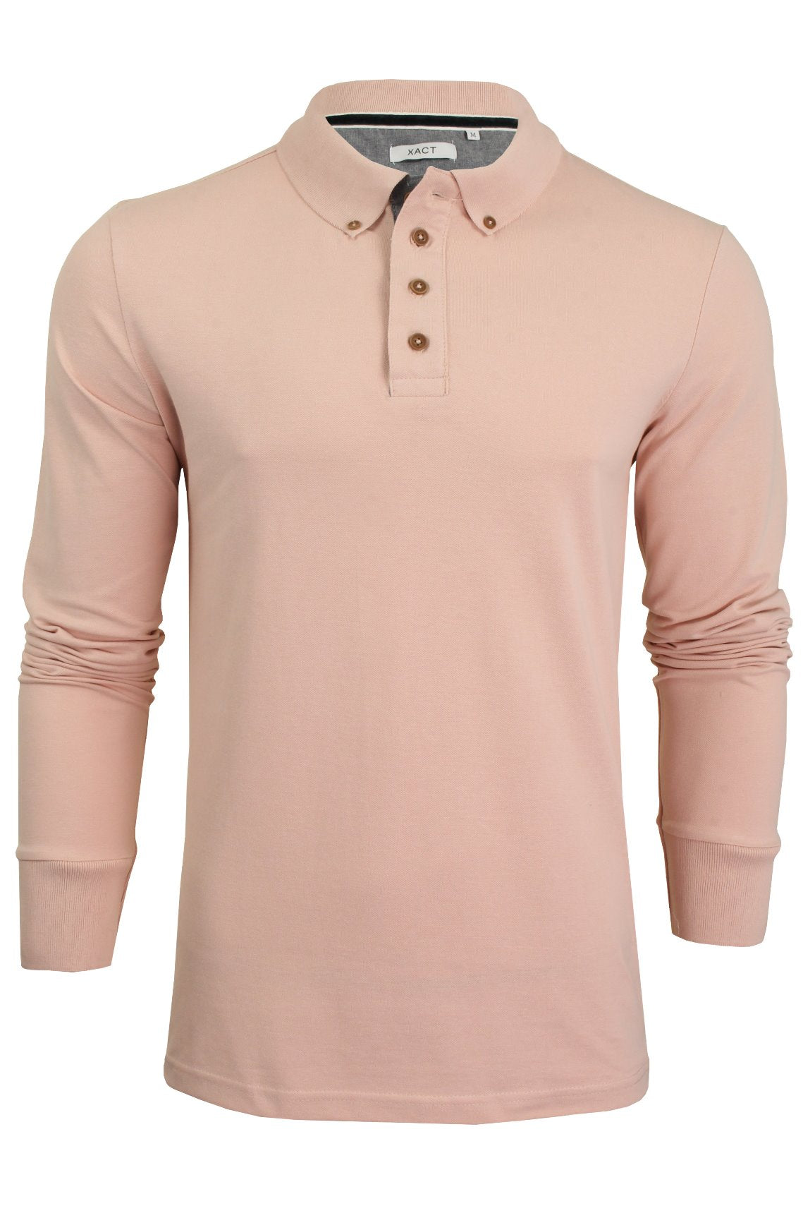 Xact Mens Polo T-Shirt Pique Long Sleeved-Main Image