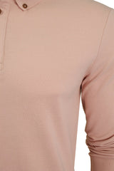 Xact Men's Long-Sleeved Polo T-Shirt, 100% Cotton Pique, Slim Fit-2