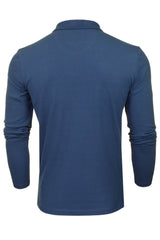 Xact Men's Long-Sleeved Polo T-Shirt, 100% Cotton Pique, Slim Fit-3
