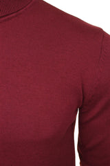 Xact Mens Roll Neck Jumper - 100% Cotton - Long Sleeved-2