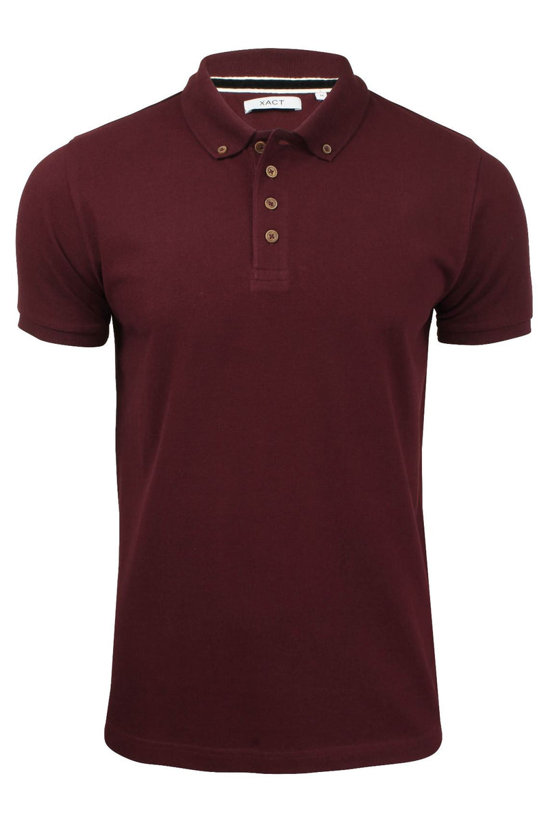 Xact Men's Short-Sleeved Polo T-Shirt, 100% Cotton Pique, Slim Fit-2