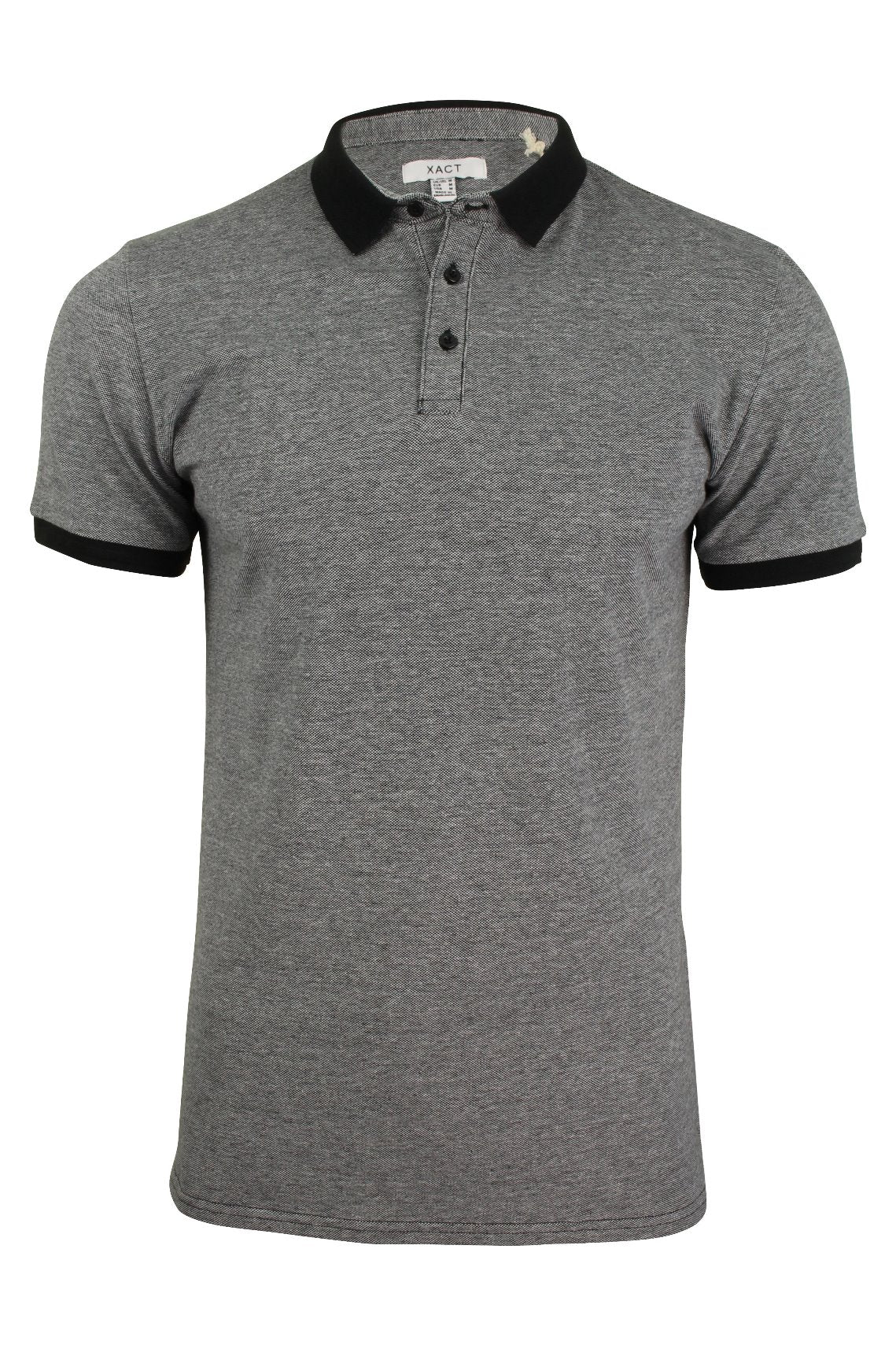 Xact Men's Birdseye Pique Polo T-Shirt Short Sleeved - 100% Cotton-Main Image