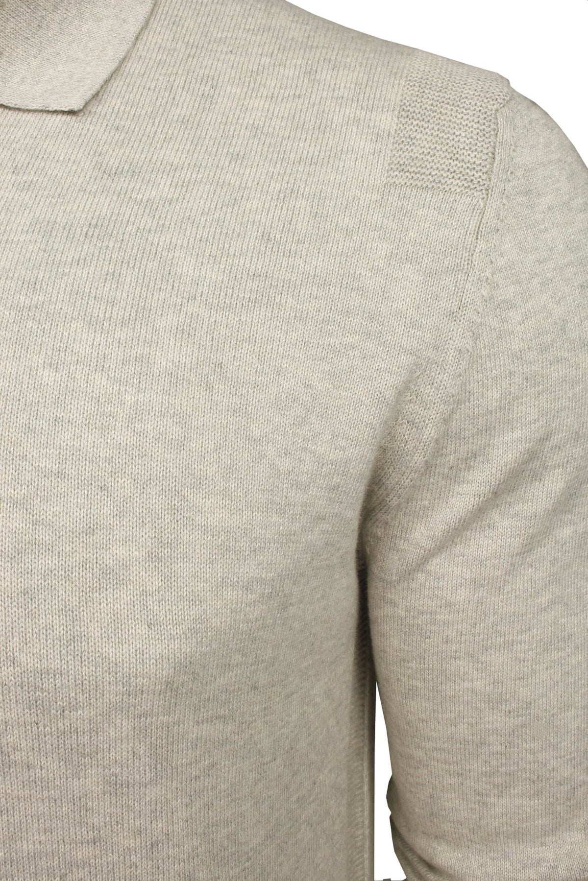Xact Mens Knitted Long Sleeved Knitted Polo Shirt, 100% Cotton-2