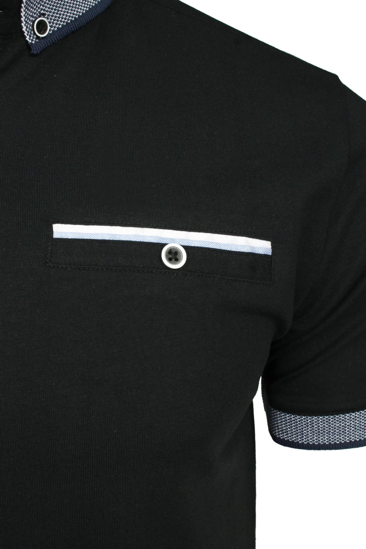 Xact Men's Smart Cotton Stretch Polo Shirt, Button Down Collar, Short Sleeved-2