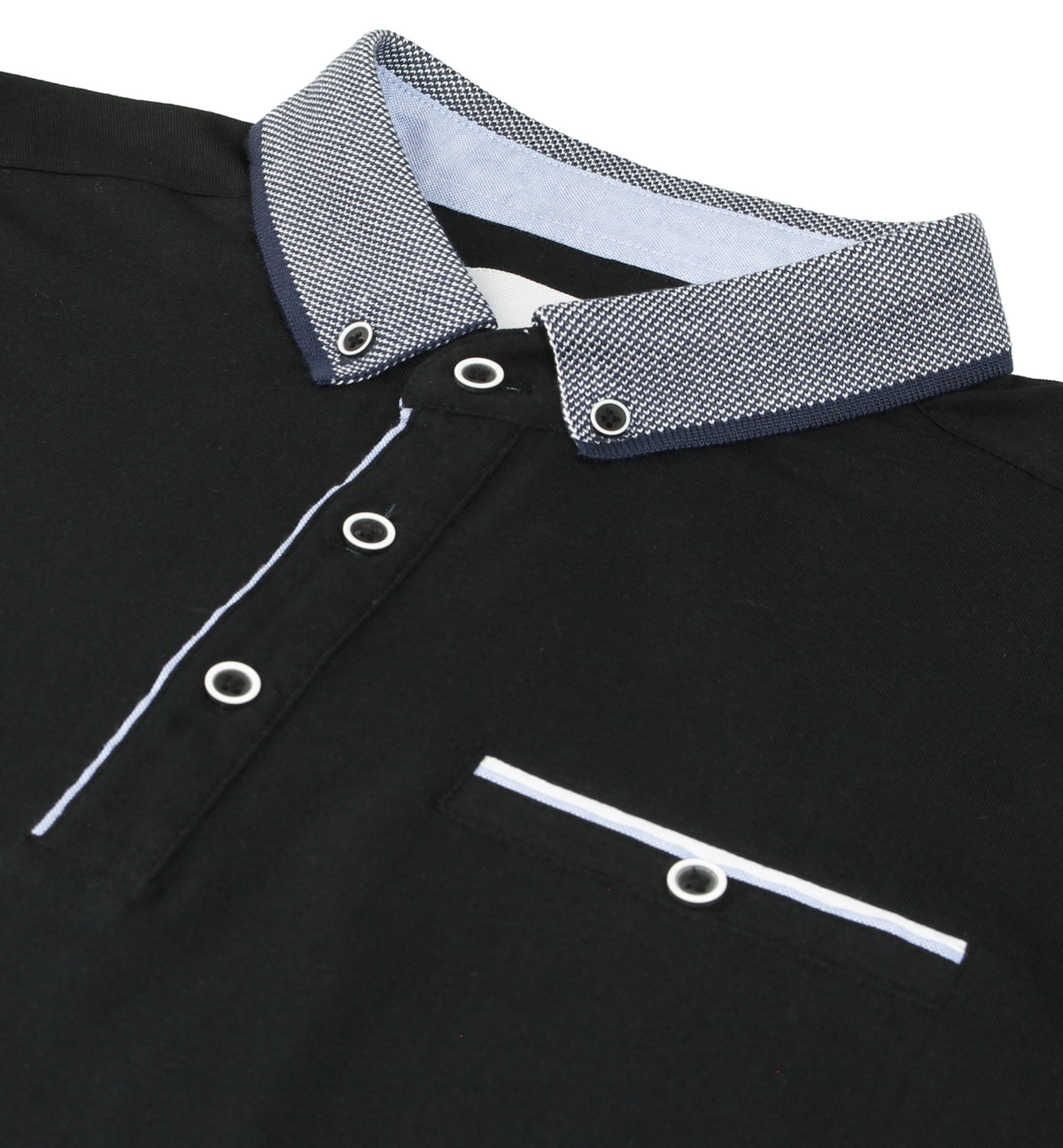 Xact Men's Smart Cotton Stretch Polo Shirt, Button Down Collar, Short Sleeved-4