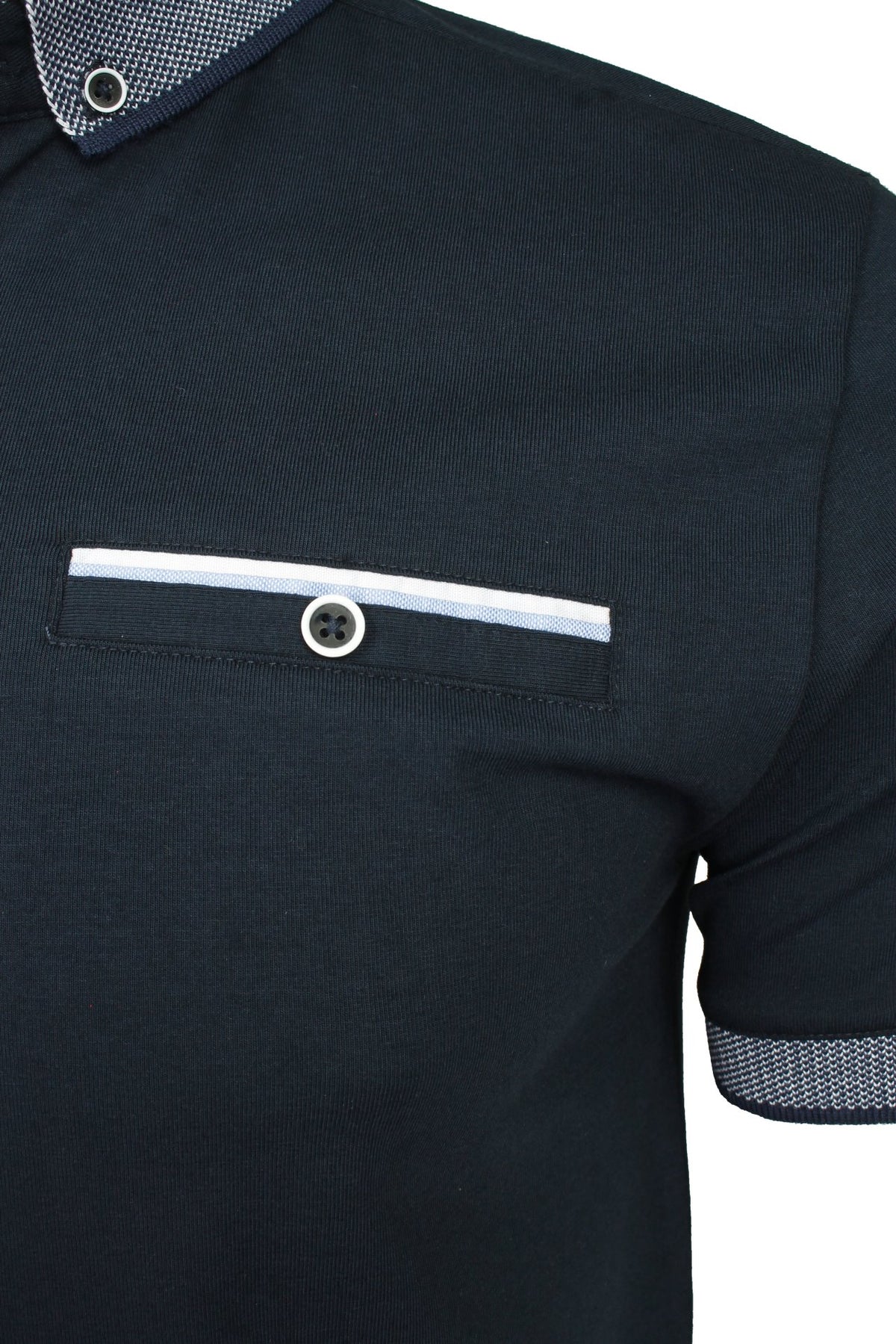 Xact Men's Smart Cotton Stretch Polo Shirt, Button Down Collar, Short Sleeved-2