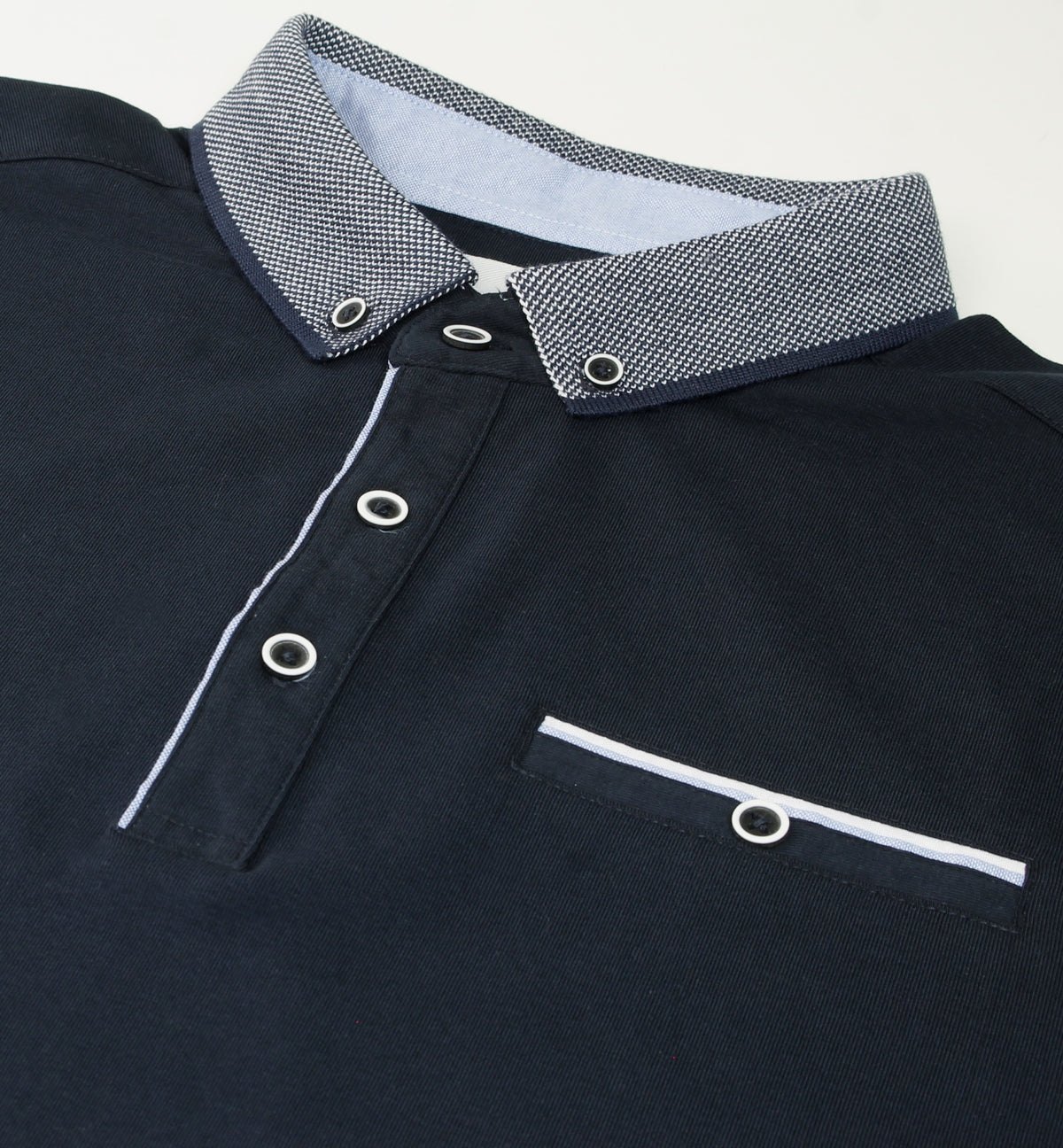 Xact Men's Smart Cotton Stretch Polo Shirt, Button Down Collar, Short Sleeved-4