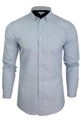 Xact Mens Long Sleeved Button-Down Collar Oxford Shirt-2