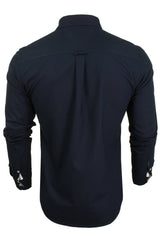 Xact Men's Plain Oxford Shirt, Under-Button Collar, Long Sleeved-3
