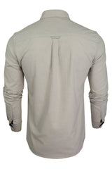 Xact Men's Plain Oxford Shirt, Under-Button Collar, Long Sleeved-3