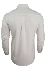 Xact Mens Long Sleeved Button-Down Collar Oxford Shirt-3
