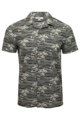 Xact Mens Floral Hawaiian Shirt  Short Sleeved-Main Image