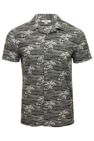 Xact Men's Cuban Collar Hawaiian Shirt - Short Sleeved-Main Image