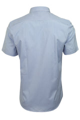 Xact Mens Gingham Check Shirt - Slim Fit - Short Sleeved-3