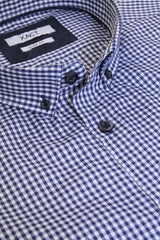 Xact Mens Gingham Check Shirt - Slim Fit - Short Sleeved-4