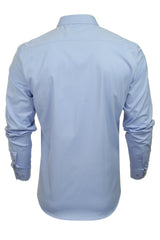 Xact Mens Long Sleeved Poplin Stretch Shirt - Slim Fit-3