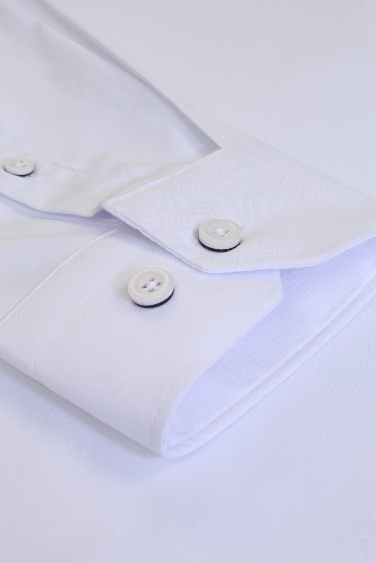 Xact Mens Long Sleeved Poplin Stretch Shirt - Slim Fit