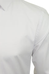 Xact Mens Long Sleeved Poplin Stretch Shirt - Slim Fit-2