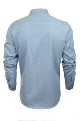 Xact Men's Lightweight Denim Shirt, Long Sleeved, Slim Fit-3