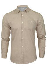 Xact Mens Linen Shirt - Long Sleeved-Main Image