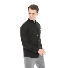 Xact Men's Oxford Long Sleeved Shirt, Button-Down Collar, Cotton Rich, Regular Fit-4