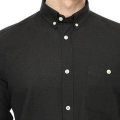 Xact Men's Oxford Long Sleeved Shirt, Button-Down Collar, Cotton Rich, Regular Fit