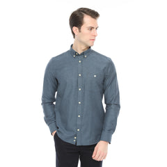 Xact Men's Oxford Long Sleeved Shirt, Button-Down Collar, Cotton Rich, Regular Fit-2