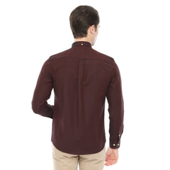Xact Men's Oxford Long Sleeved Shirt, Button-Down Collar, Cotton Rich, Regular Fit