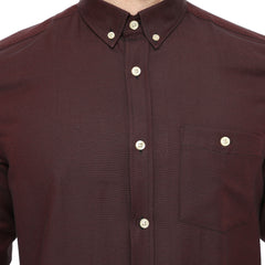 Xact Men's Oxford Long Sleeved Shirt, Button-Down Collar, Cotton Rich, Regular Fit