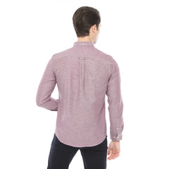 Xact Men's Oxford Long Sleeved Shirt, Button-Down Collar, Cotton Rich, Regular Fit
