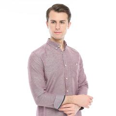 Xact Men's Oxford Long Sleeved Shirt, Button-Down Collar, Cotton Rich, Regular Fit