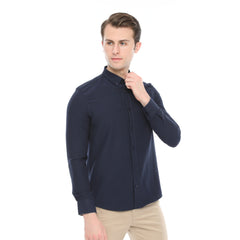 Xact Men's Oxford Long Sleeved Shirt, Button-Down Collar, Cotton Rich, Regular Fit-2