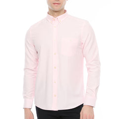Xact Men's Oxford Long Sleeved Shirt, Button-Down Collar, Cotton Rich, Regular Fit-Main Image