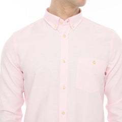 Xact Men's Oxford Long Sleeved Shirt, Button-Down Collar, Cotton Rich, Regular Fit