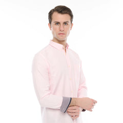 Xact Men's Oxford Long Sleeved Shirt, Button-Down Collar, Cotton Rich, Regular Fit